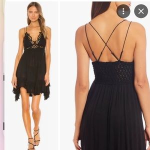 Adella slip dress black free people S/M